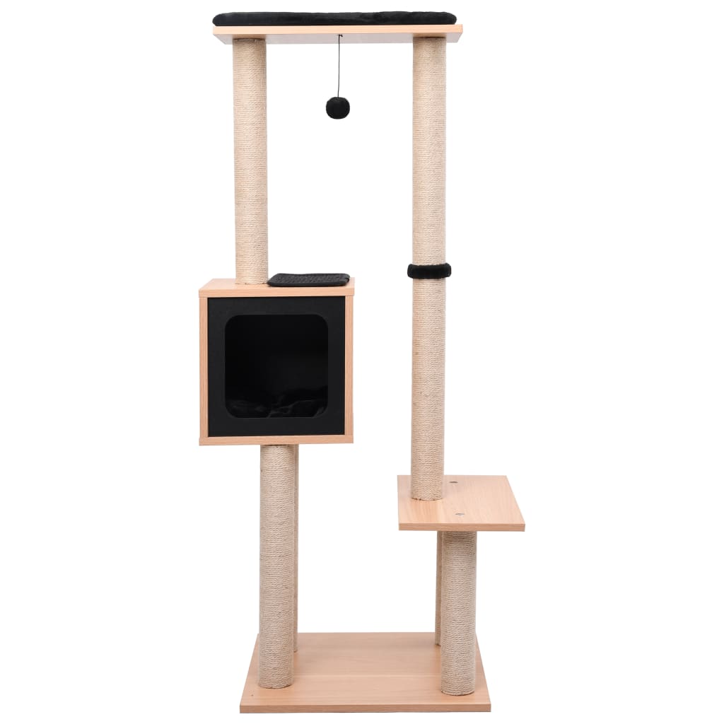 Albero Per Gatti Con Tappeto Tiragraffi In Sisal 129 Cm