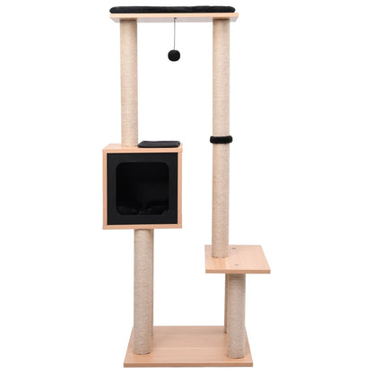 Albero Per Gatti Con Tappeto Tiragraffi In Sisal 129 Cm