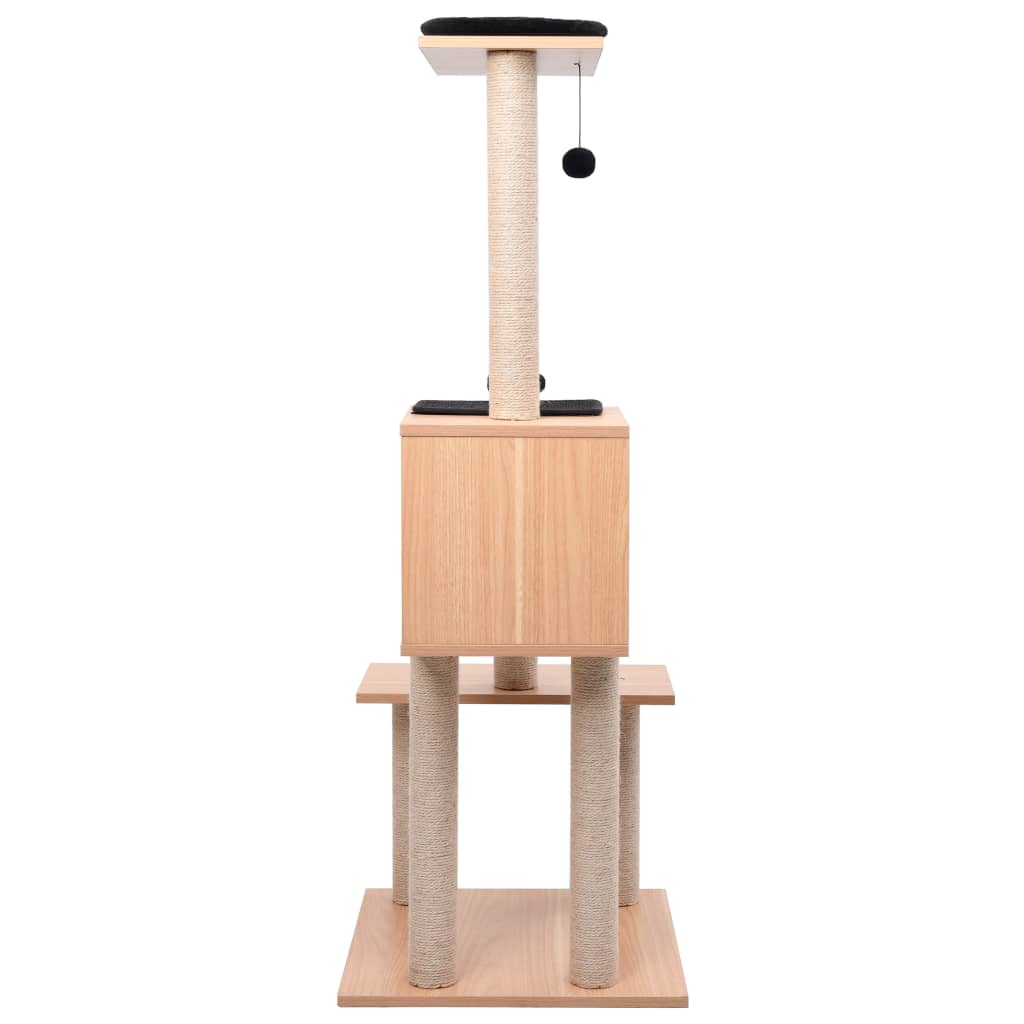 Albero Per Gatti Con Tappeto Tiragraffi In Sisal 129 Cm