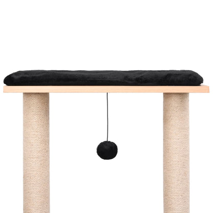 Albero Per Gatti Con Tappeto Tiragraffi In Sisal 129 Cm