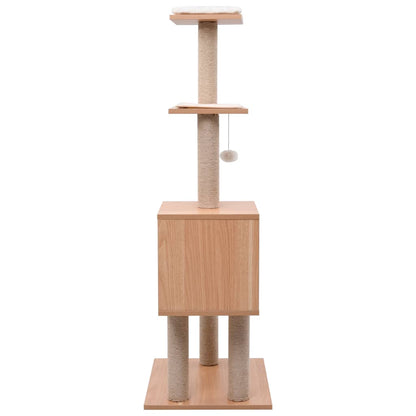 Albero Per Gatti Con Tappeto Tiragraffi In Sisal 123 Cm