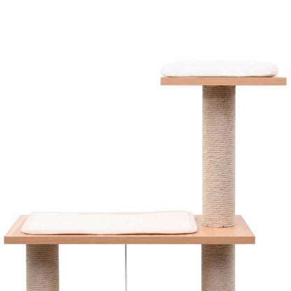 Albero Per Gatti Con Tappeto Tiragraffi In Sisal 123 Cm