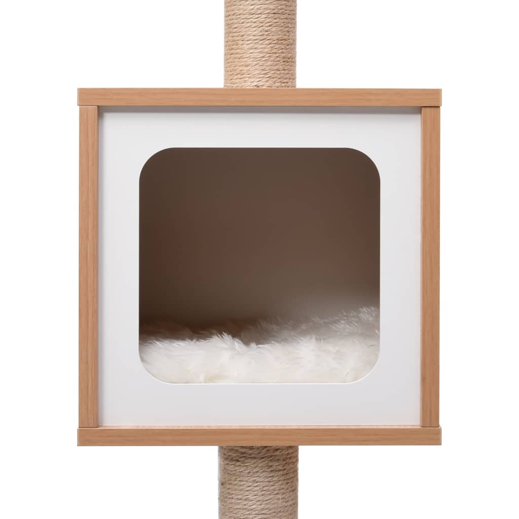 Albero Per Gatti Con Tappeto Tiragraffi In Sisal 123 Cm
