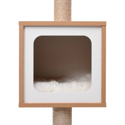 Albero Per Gatti Con Tappeto Tiragraffi In Sisal 123 Cm