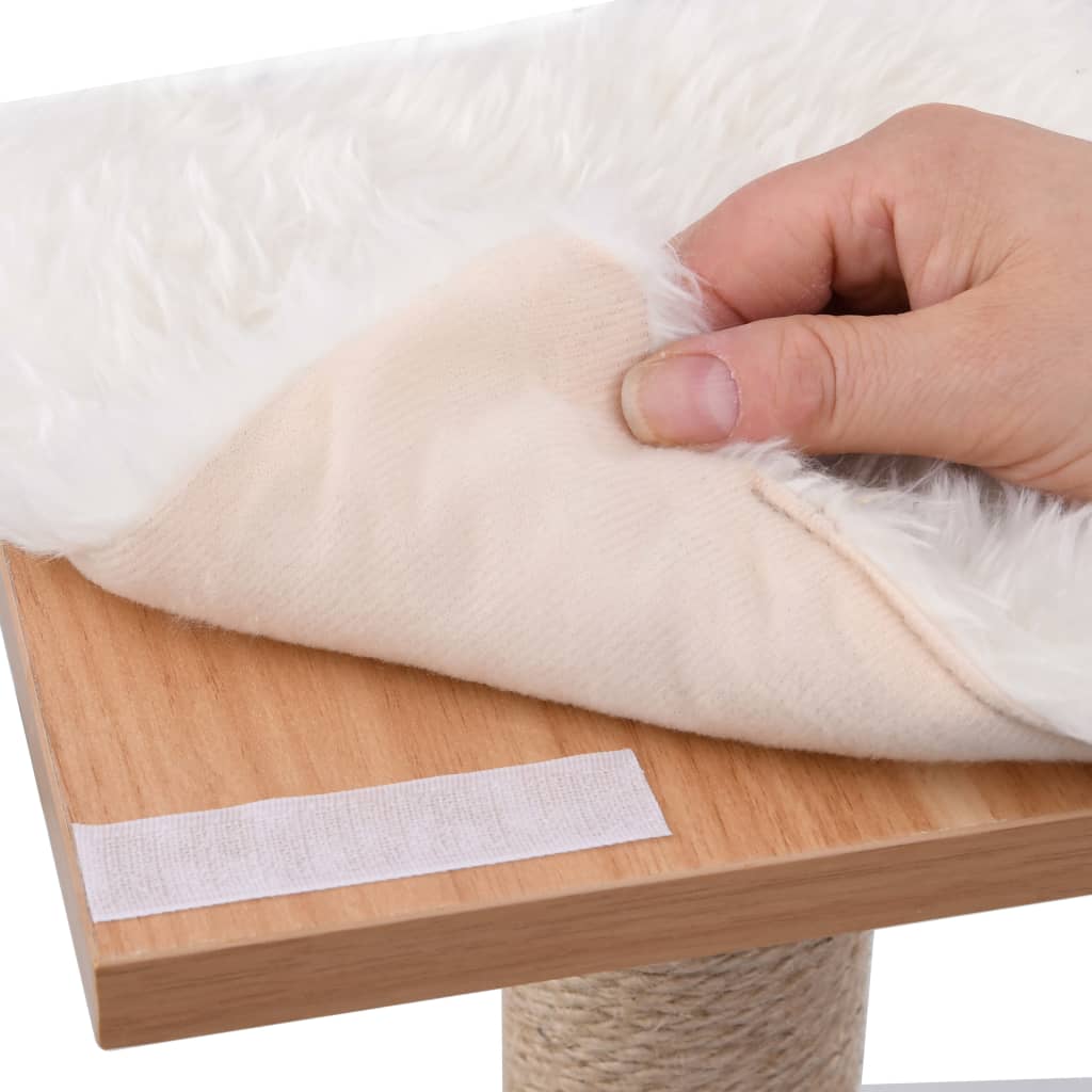 Albero Per Gatti Con Tappeto Tiragraffi In Sisal 123 Cm