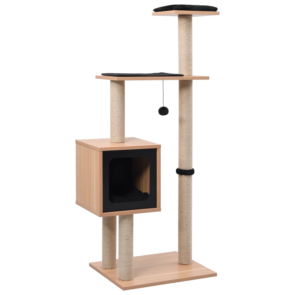 Albero Per Gatti Con Tappeto Tiragraffi In Sisal 123 Cm