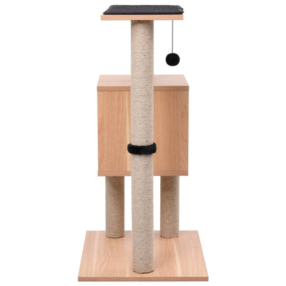 Albero Per Gatti Con Tappeto Tiragraffi In Sisal 82 Cm