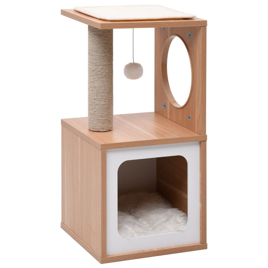 Albero Per Gatti Con Tappeto Tiragraffi In Sisal 60 Cm