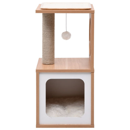 Albero Per Gatti Con Tappeto Tiragraffi In Sisal 60 Cm