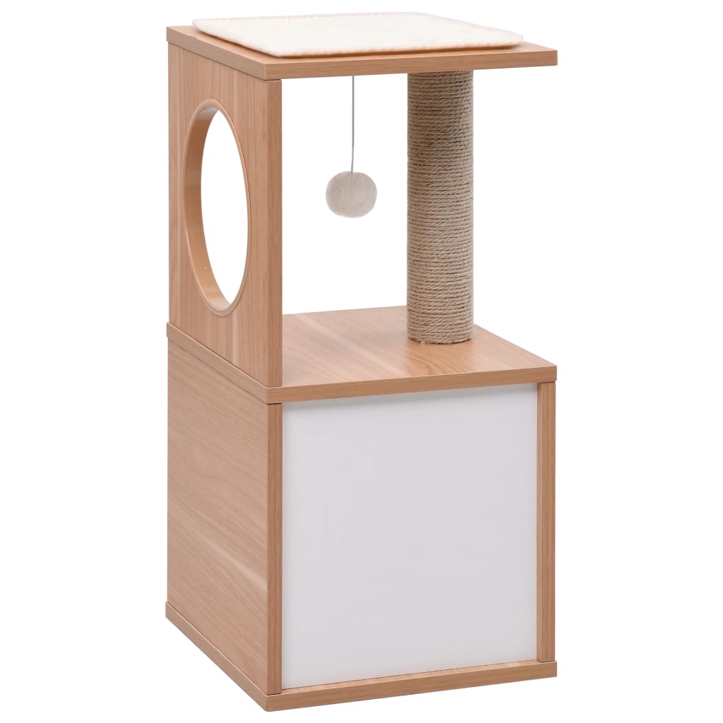 Albero Per Gatti Con Tappeto Tiragraffi In Sisal 60 Cm