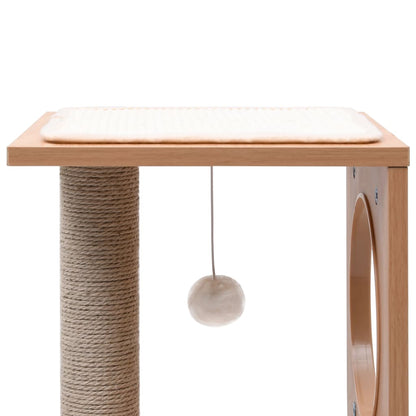 Albero Per Gatti Con Tappeto Tiragraffi In Sisal 60 Cm
