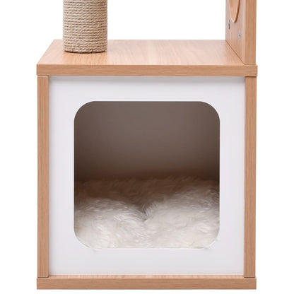 Albero Per Gatti Con Tappeto Tiragraffi In Sisal 60 Cm