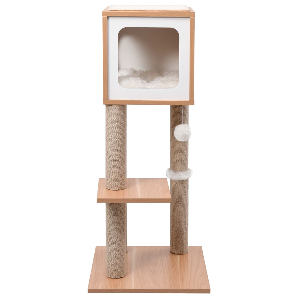 Albero Per Gatti Con Tappeto Tiragraffi In Sisal 90 Cm