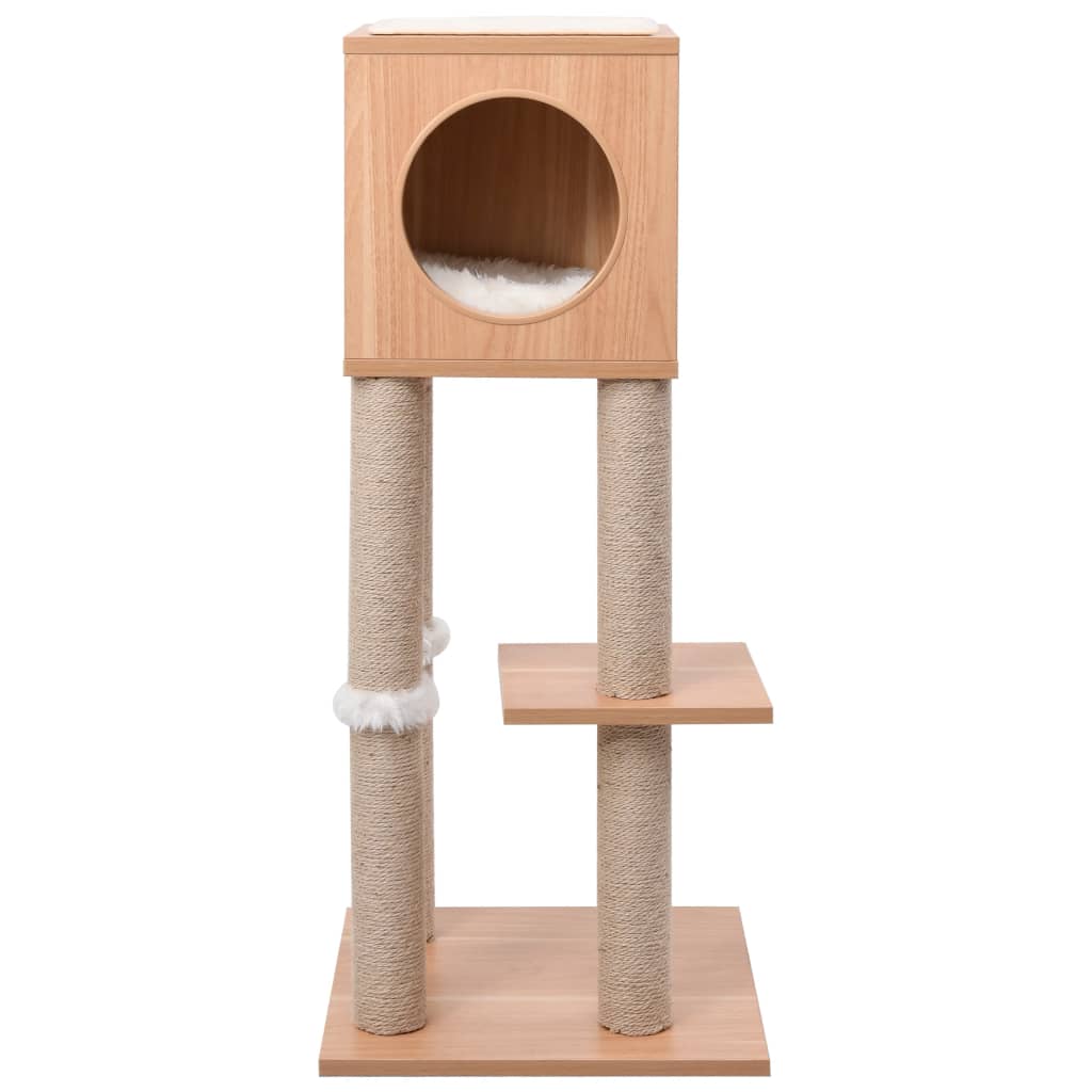 Albero Per Gatti Con Tappeto Tiragraffi In Sisal 90 Cm
