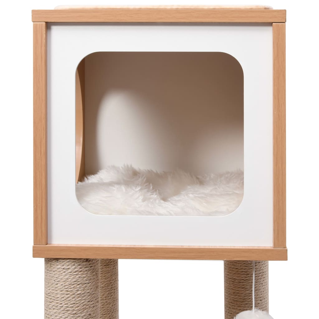 Albero Per Gatti Con Tappeto Tiragraffi In Sisal 90 Cm