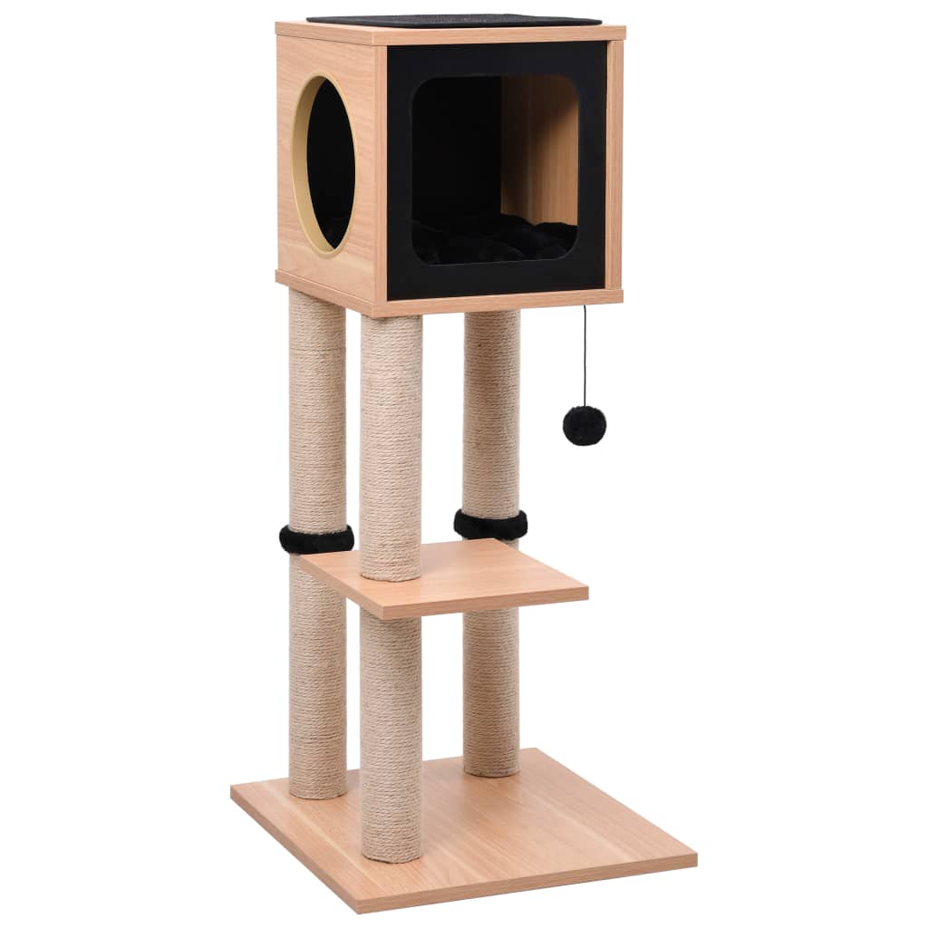 Albero Per Gatti Con Tappeto Tiragraffi In Sisal 90 Cm