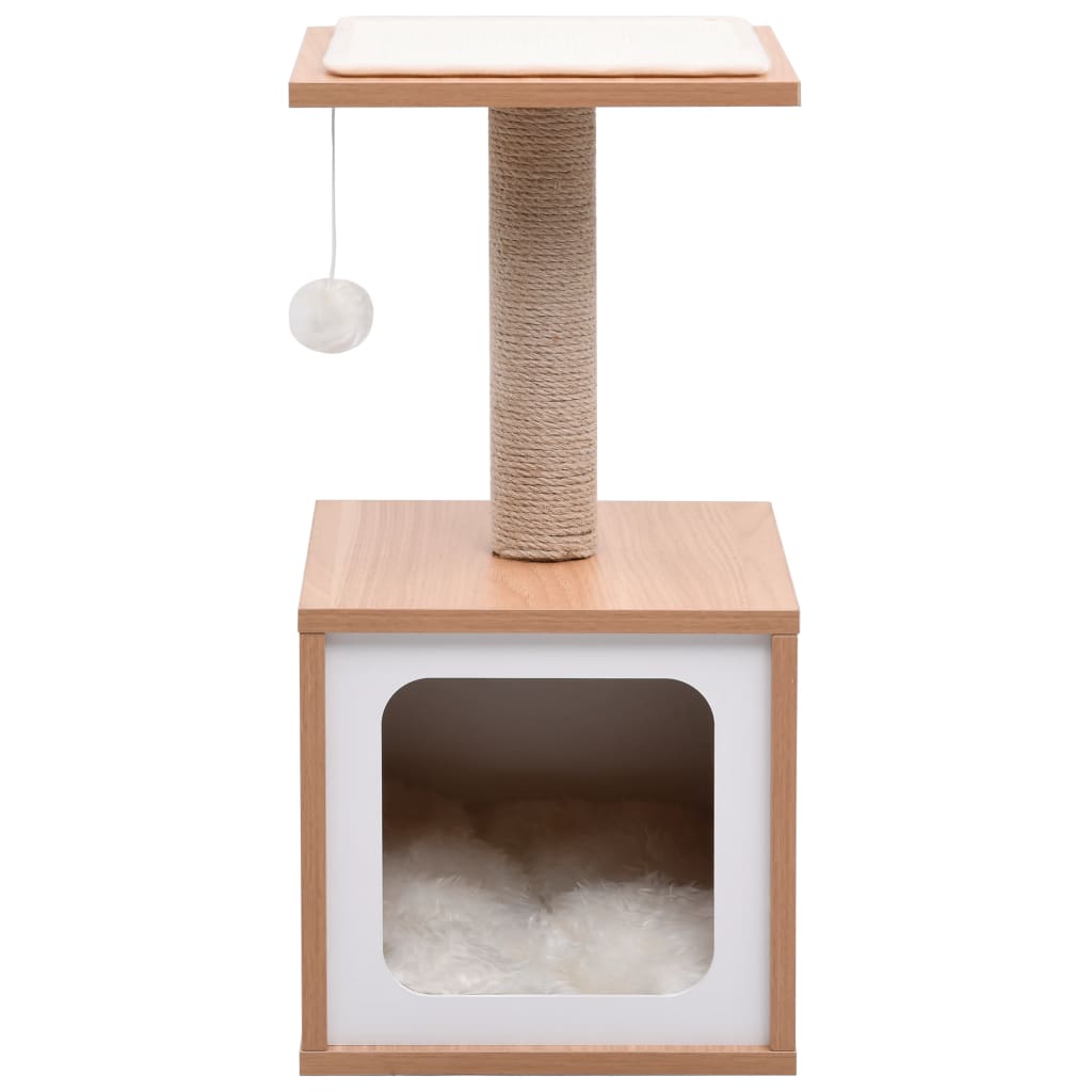 Albero Per Gatti Con Tappeto Tiragraffi In Sisal 62 Cm