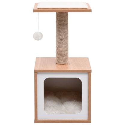 Albero Per Gatti Con Tappeto Tiragraffi In Sisal 62 Cm