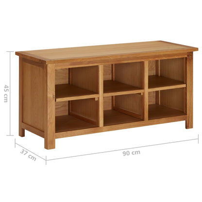 Scarpiera 90X37X45 Cm In Legno Massello Di Rovere
