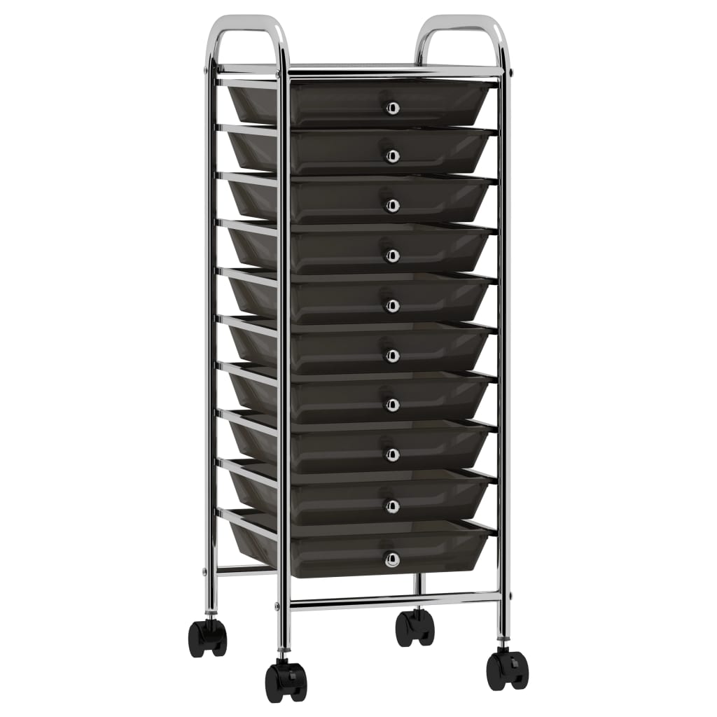 Carrello Portaoggetti Xxl 15 Cassetti In Plastica