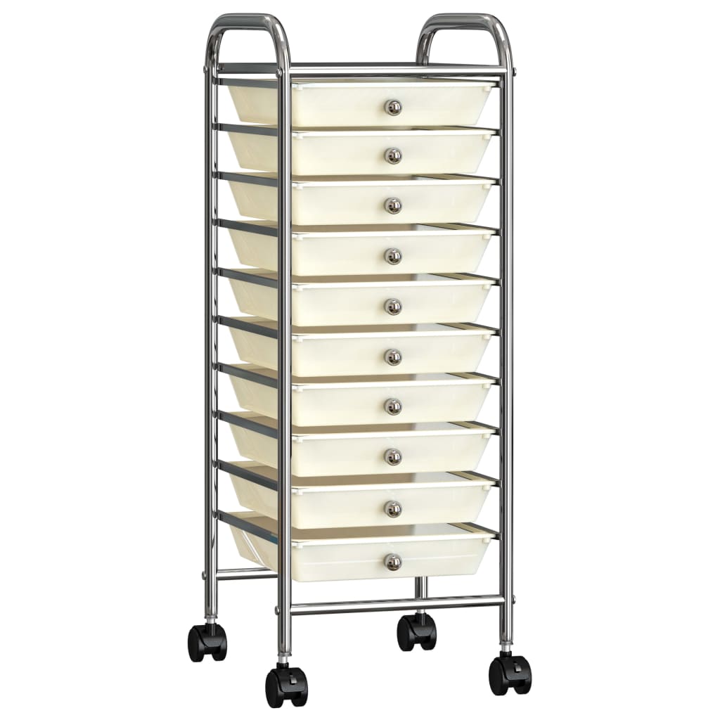 Carrello Portaoggetti Xxl 15 Cassetti In Plastica
