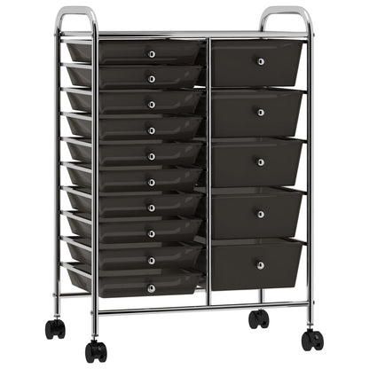 Carrello Portaoggetti Xxl 15 Cassetti In Plastica