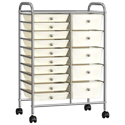 Carrello Portaoggetti Xxl 15 Cassetti In Plastica