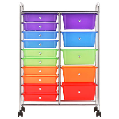 Carrello Portaoggetti Xxl 15 Cassetti In Plastica