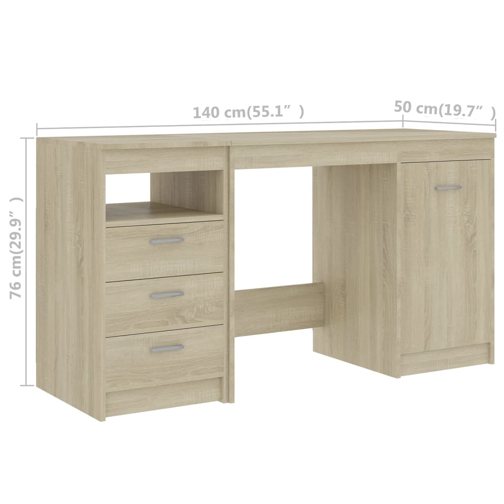 Scrivania 140X50X76 Cm In Truciolato