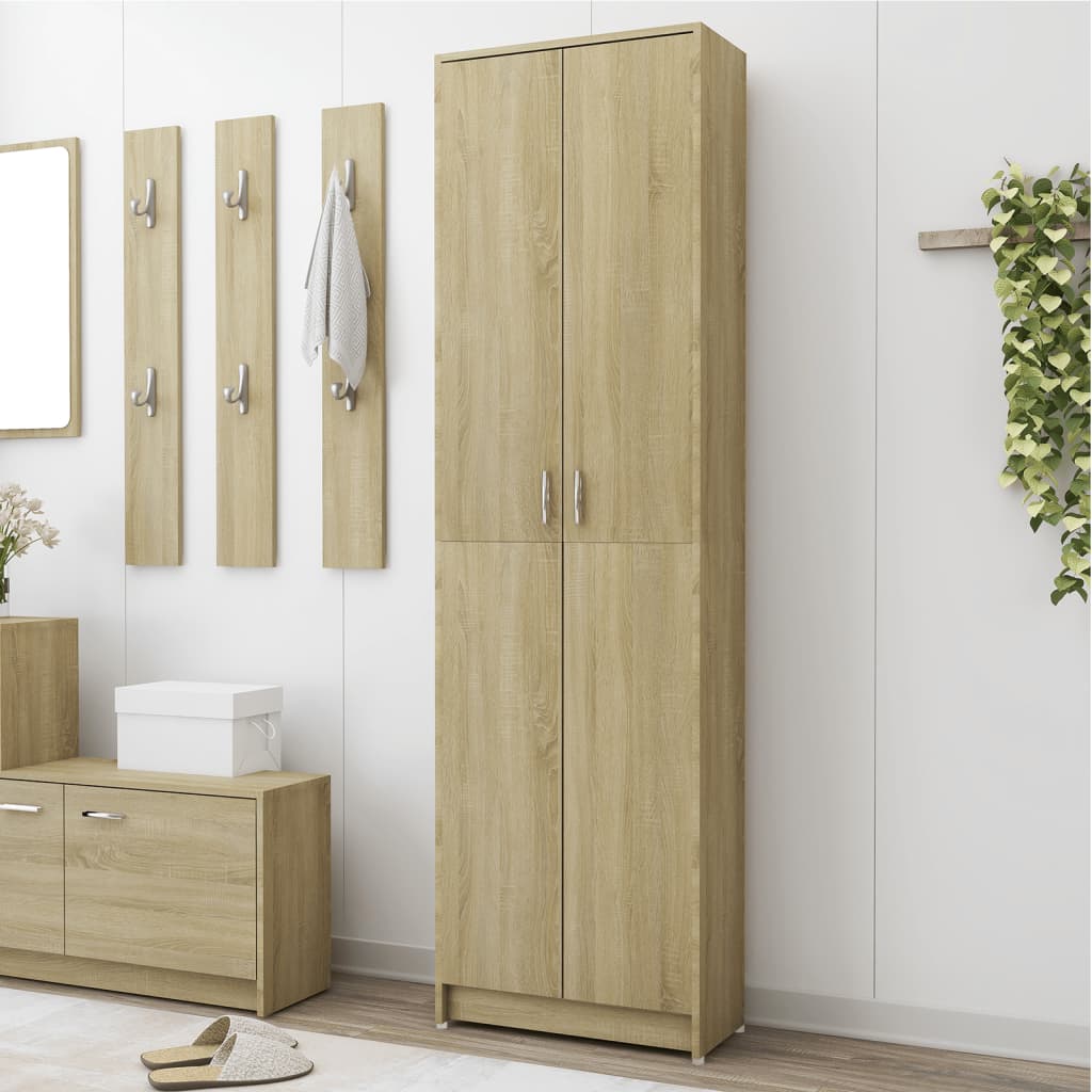 Armadio Corridoio 55X25X189 Cm Legno Multistrato