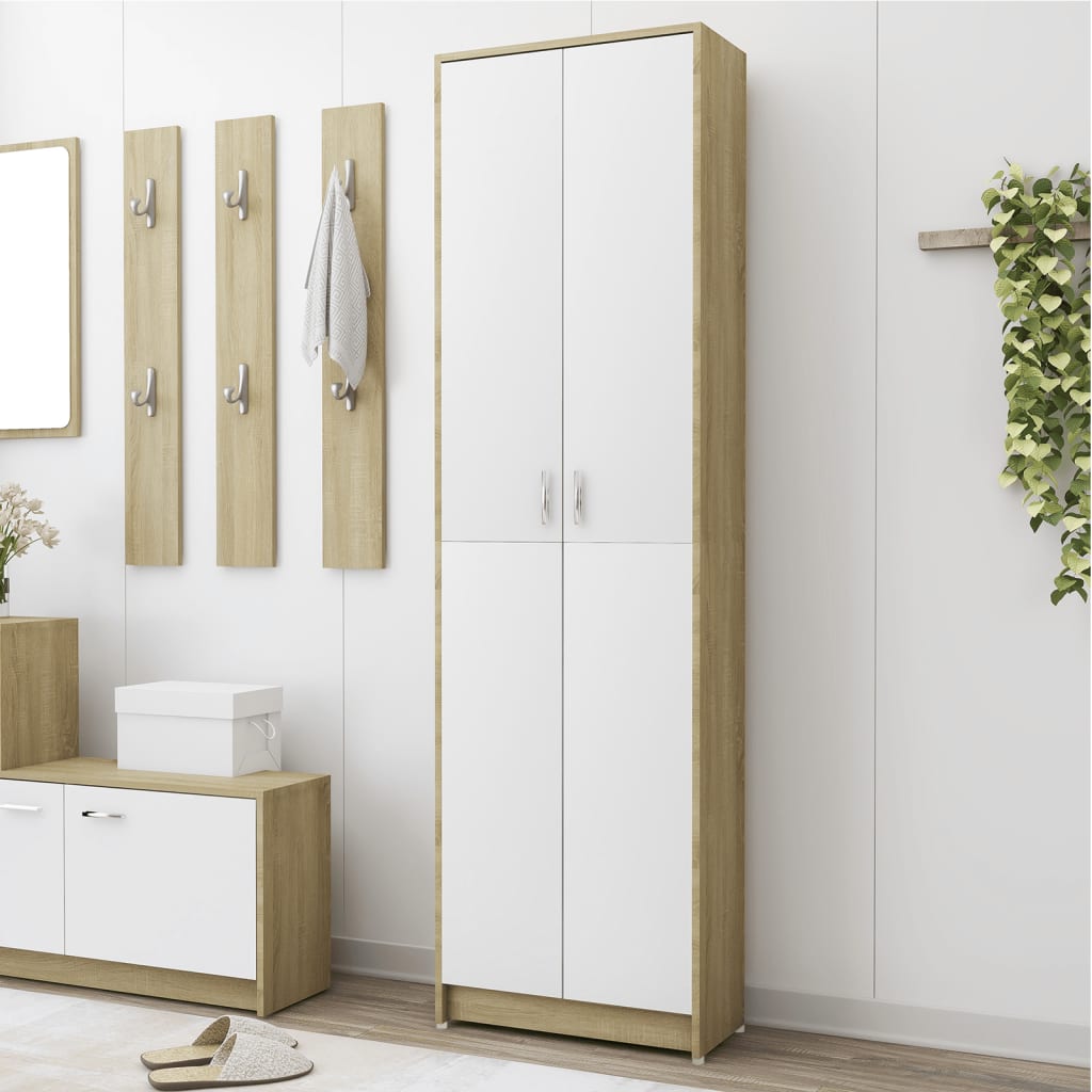 Armadio Corridoio 55X25X189 Cm Legno Multistrato