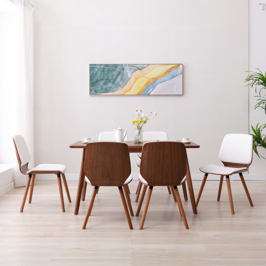 Sedie Da Pranzo 2 Pz Crema In Similpelle