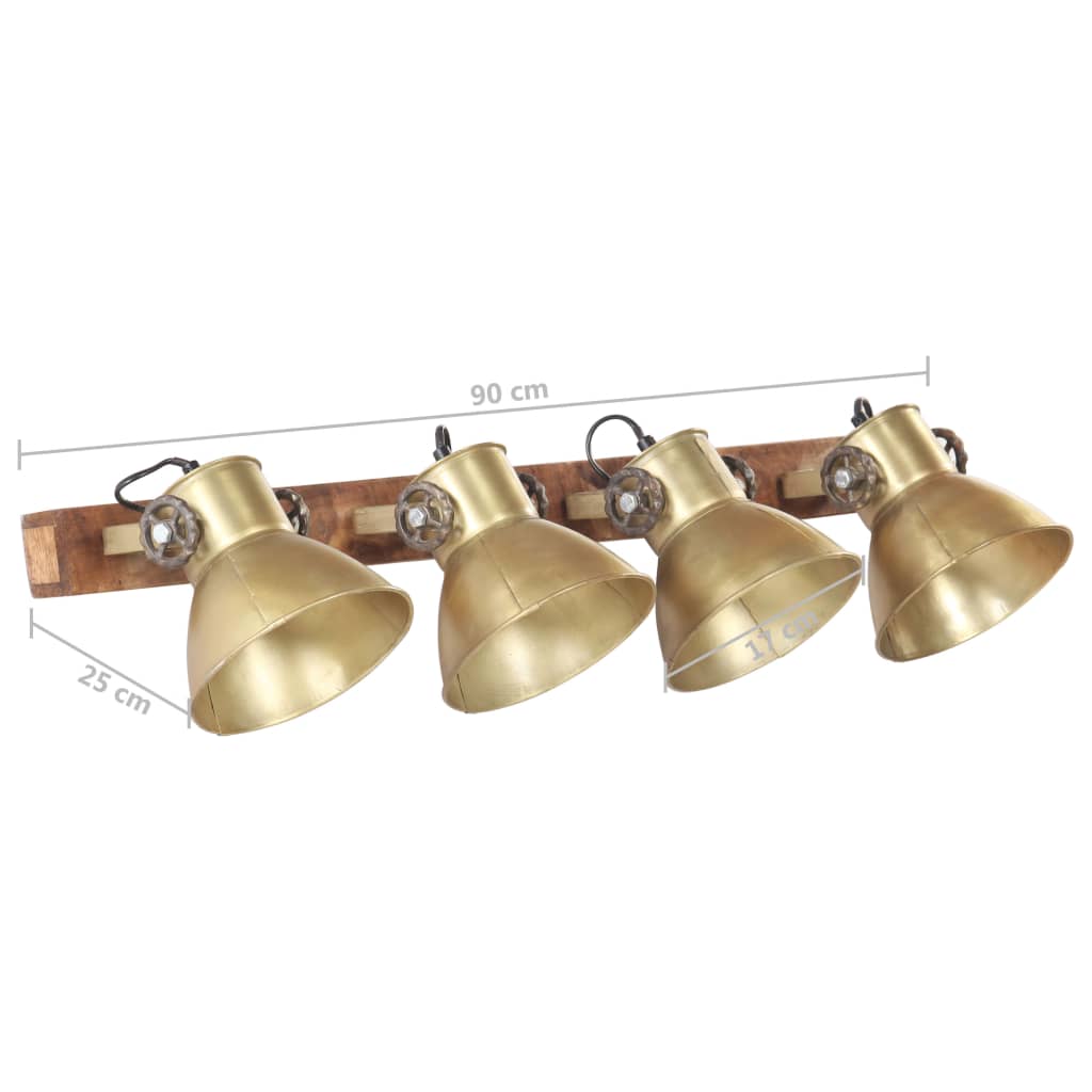Lampada Da Parete Stile Industriale 90X25 Cm E27