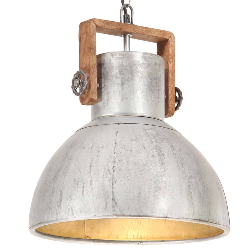 Lampada A Sospensione Industriale 25 W Bianca Rotonda 19 Cm E27