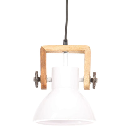 Lampada A Sospensione Industriale 25 W Bianca Rotonda 19 Cm E27