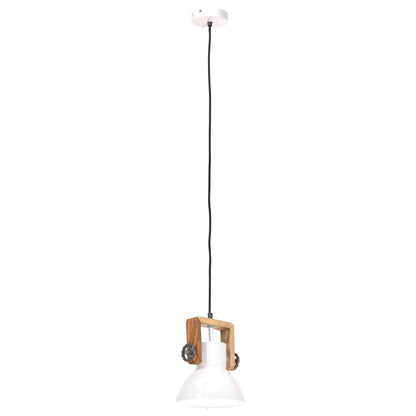 Lampada A Sospensione Industriale 25 W Bianca Rotonda 19 Cm E27