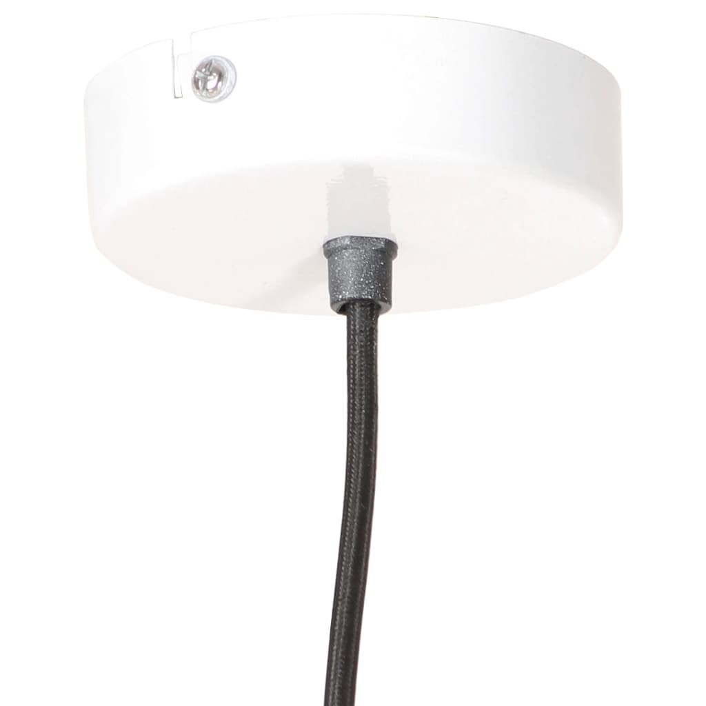Lampada A Sospensione Industriale 25 W Bianca Rotonda 19 Cm E27