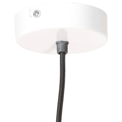 Lampada A Sospensione Industriale 25 W Bianca Rotonda 19 Cm E27