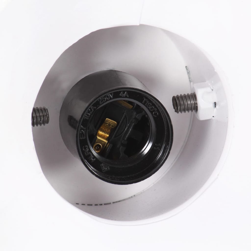 Lampada A Sospensione Industriale 25 W Bianca Rotonda 19 Cm E27