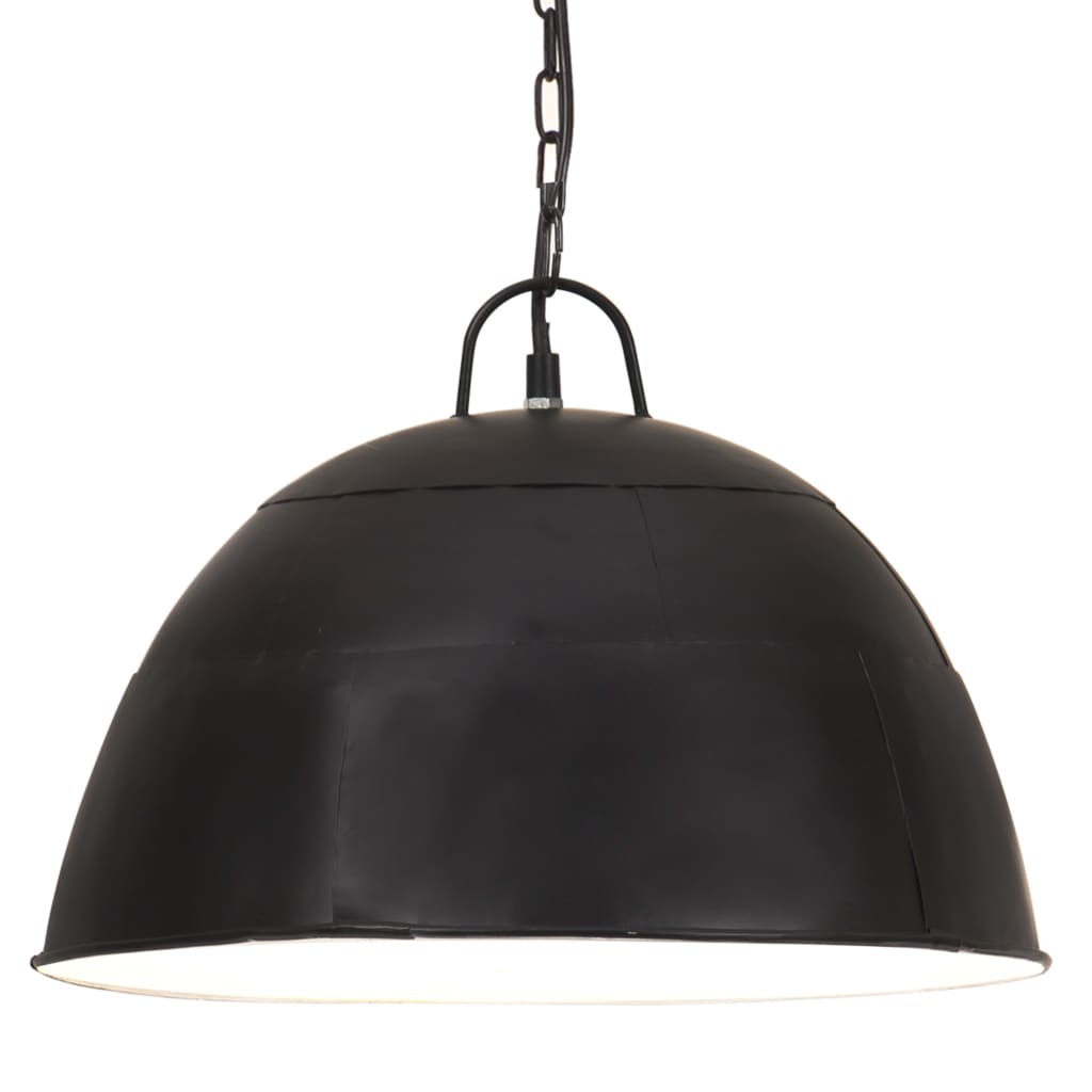 Lampada Industriale Vintage 25 W Nera Rotonda 40 Cm E27