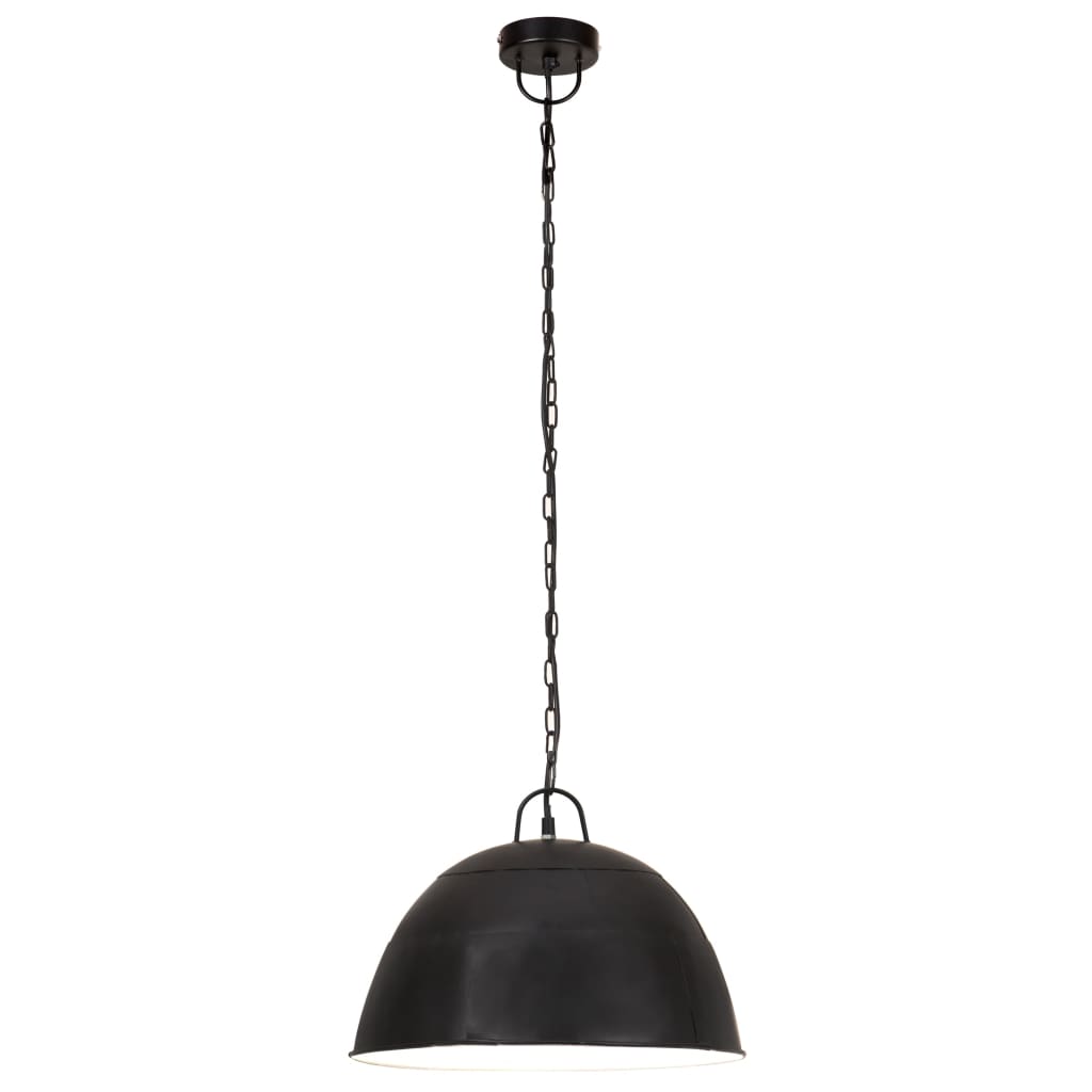 Lampada Industriale Vintage 25 W Nera Rotonda 40 Cm E27