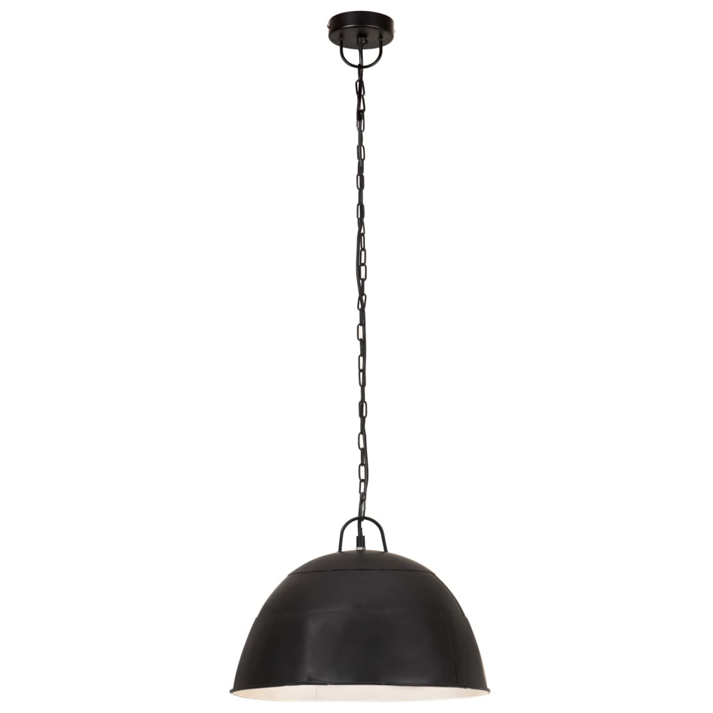 Lampada Industriale Vintage 25 W Nera Rotonda 40 Cm E27