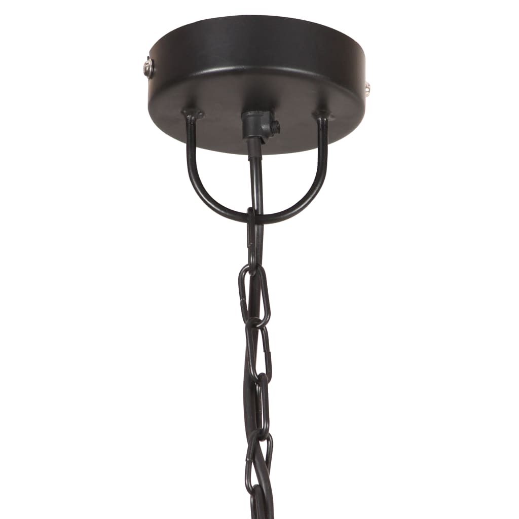 Lampada Industriale Vintage 25 W Nera Rotonda 40 Cm E27