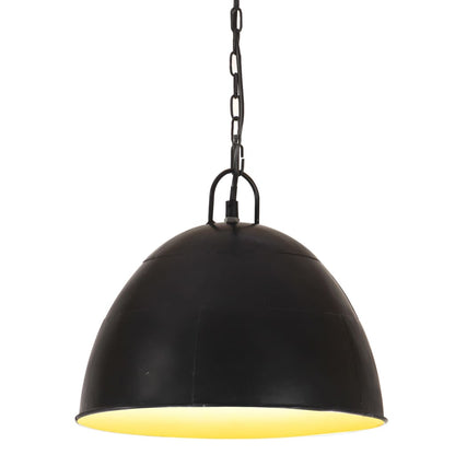 Lampada Industriale Vintage 25 W Nera Rotonda 40 Cm E27