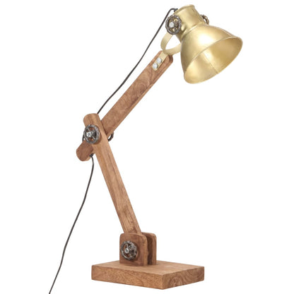 Lampada Da Scrivania Industriale Ottone Rotonda 58X18X90 Cm E27