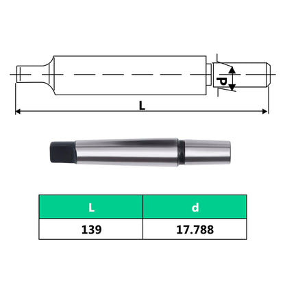 Mandrino Per Trapano A Rilascio Rapido Mt2-B18 Serraggio 16 Mm