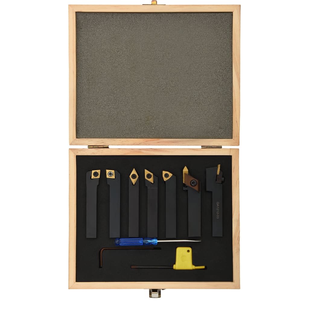 Set Di Utensili Indicizzabili Per Tornitura 12 Pz 80Mm