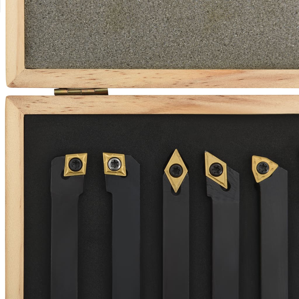 Set Di Utensili Indicizzabili Per Tornitura 12 Pz 80Mm