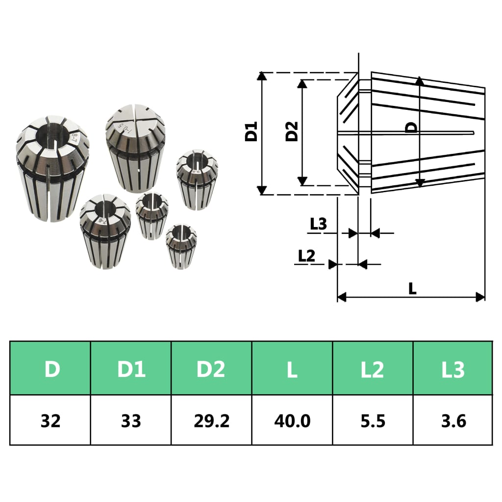 Pinze Per Colletti Set Utensili Per Tornitura 19 Pz