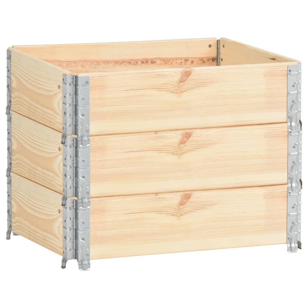 Fioriere Rialzate 3 Pz In Legno Massello Di Pino